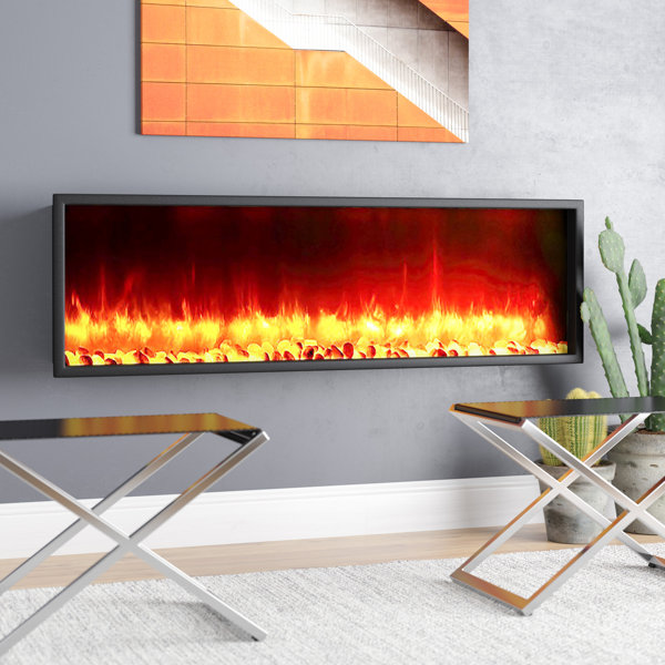 Belden 63 LED Electric Fireplace Insert by Wade Logan