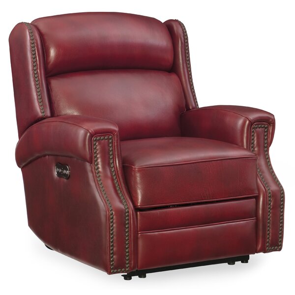Carlisle Leather Power Recliner with Power Headrest by Hooker Furniture
