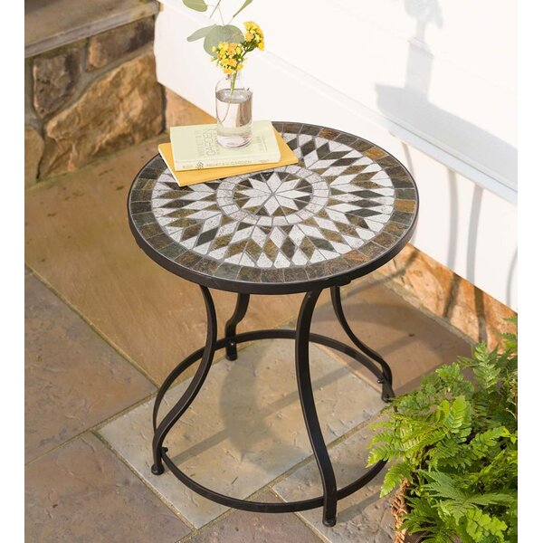 Slate Star Pattern End Table By Plow & Hearth
