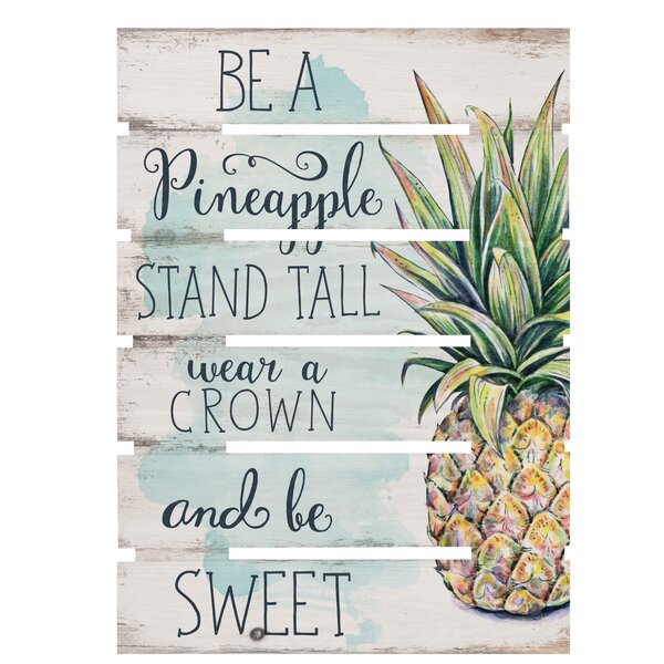Skid Be a Pineapple Wall Décor by Bay Isle Home