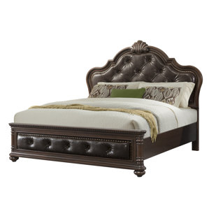 Crescent Upholstered Panel Headboard by Astoria Grand