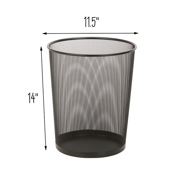 Wayfair Basics® Mesh Metal 4 Gallon Waste Basket