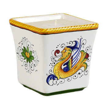 Artistica Deruta Of Italy Deruta Candles Deluxe Precious Cup Candle Micaela Oro Design Pure Gold Rim Natale Blue Spruce Wayfair