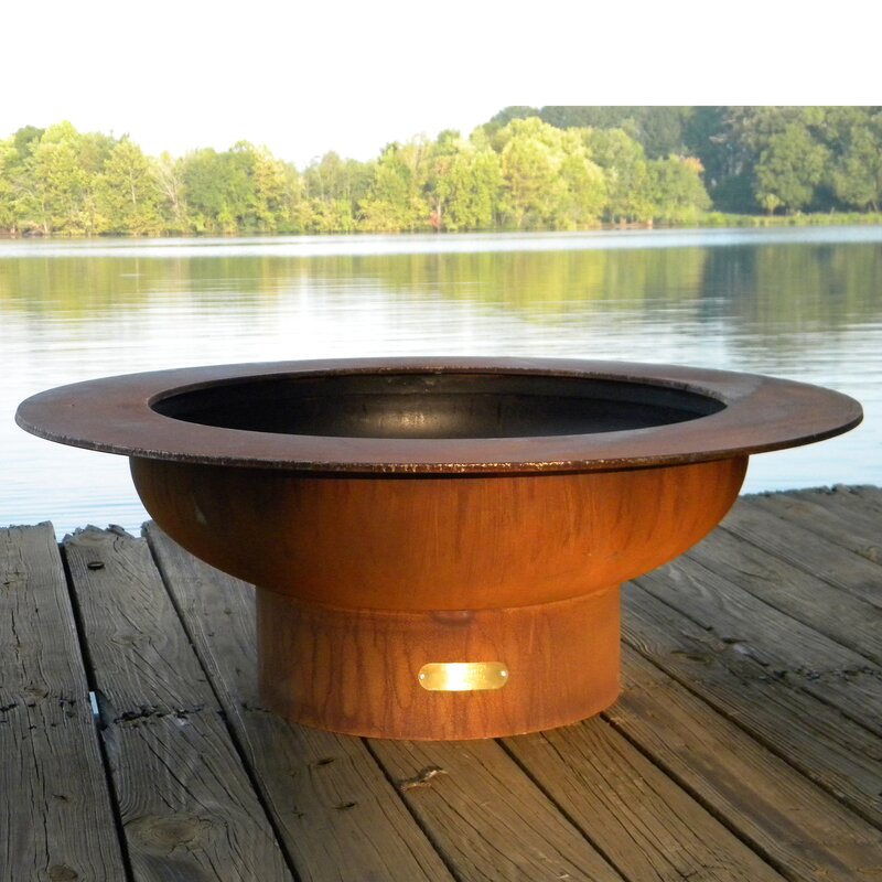 Fire Pit Art Saturn Bowl Steel Fire Pit Wayfair