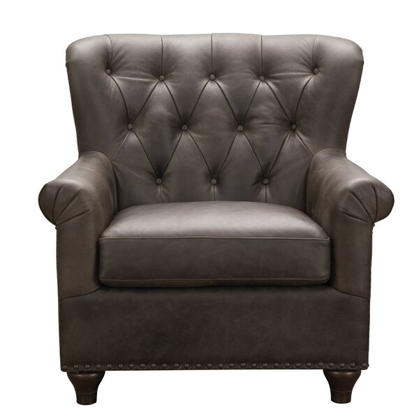 Lejeune Tufted Leather Armchair By Canora Grey