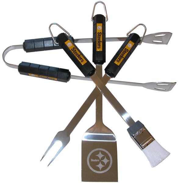 NFL 4 Piece BBQ Grill Tool Set by Siskiyou Products
