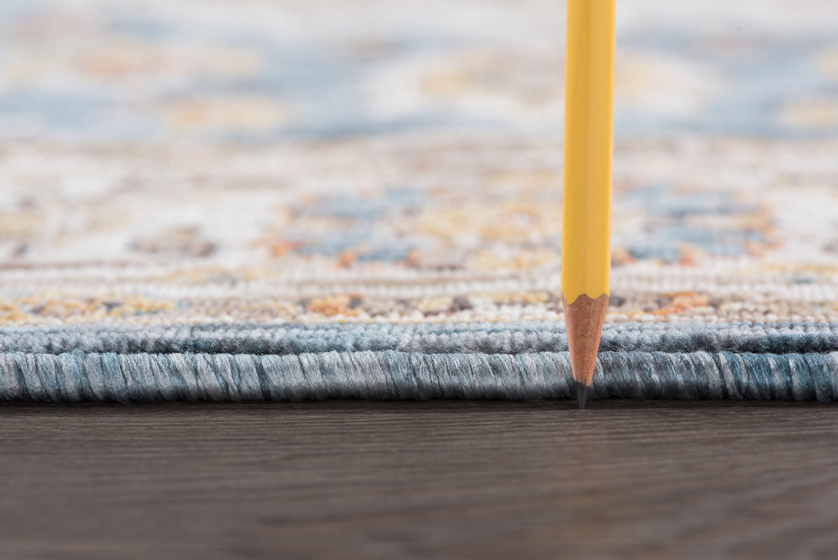 Matteson Traditional Navy/Orange Area Rug & Reviews Joss & Main