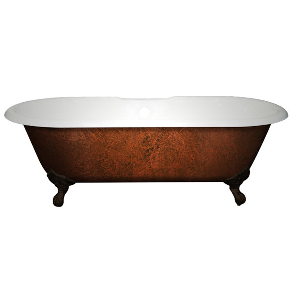 Acrylic Slipper Clawfoot 70 x 30 Freestanding Soaking Bathtub by Cambridge Plumbing