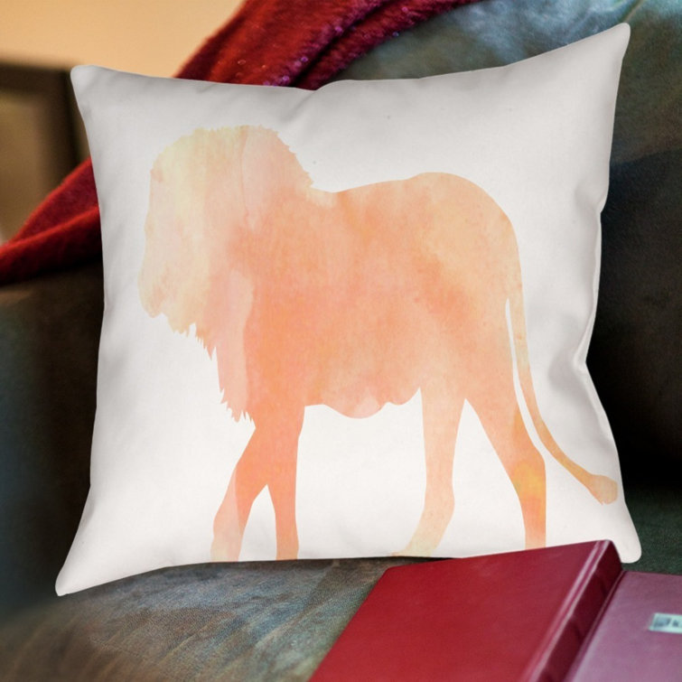 lion throw pillow