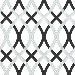 Black Rose Wallpaper Wayfair Black And Silver 18 X 20 5 Lattice Wallpaper Roll