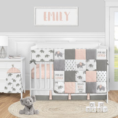baby girl elephant bedding