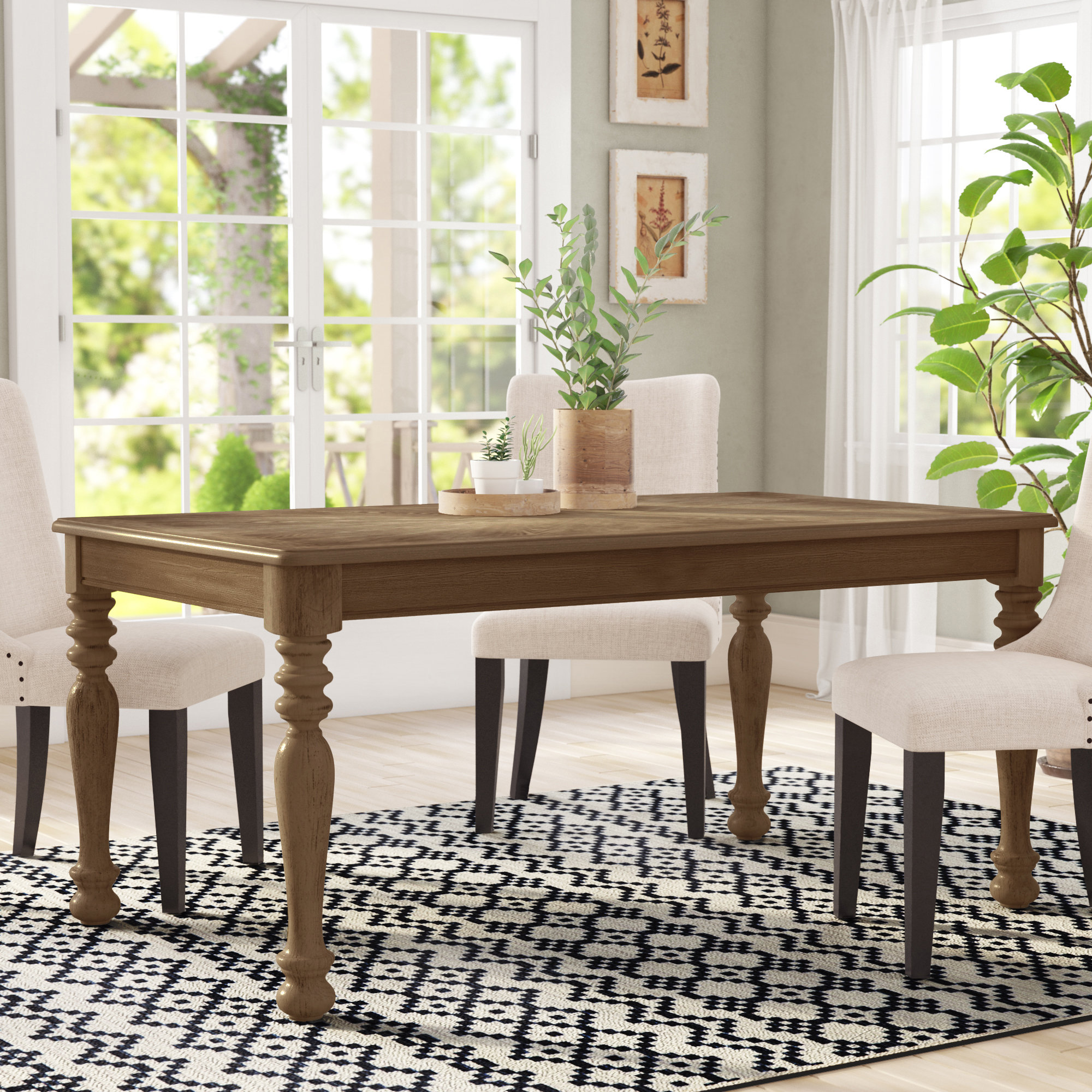 One Allium Way Bloomingdale Transitional Dining Table Reviews Bloomingdale Transitional Dining Table