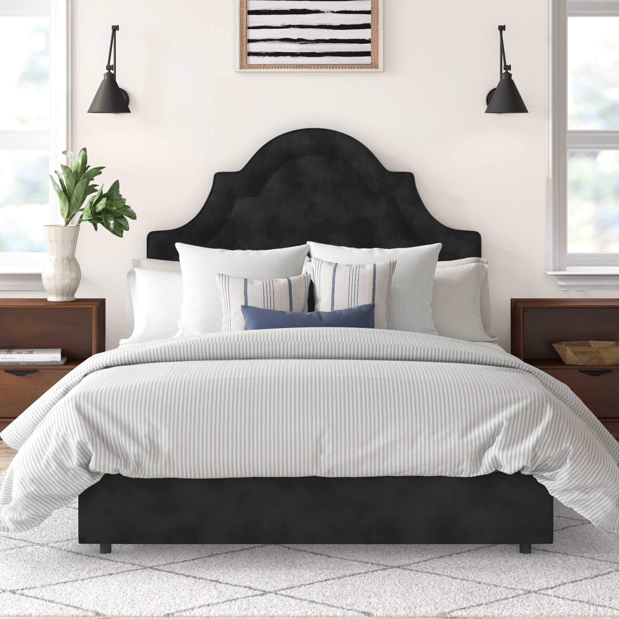 Laughton Upholstered Panel Bed