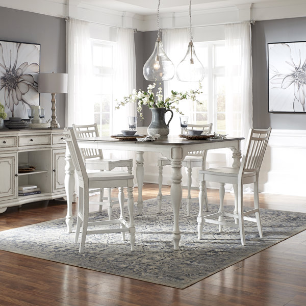 5 Piece Extendable Pub Table Set By Ophelia & Co. Discount