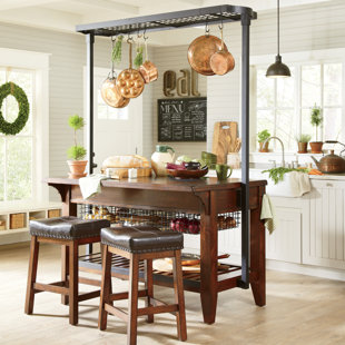 Kitchen Island Pot Rack | kitchen island with pot rack wayfair Kitchen Island Pot Rack | kitchen island with pot rack wayfair