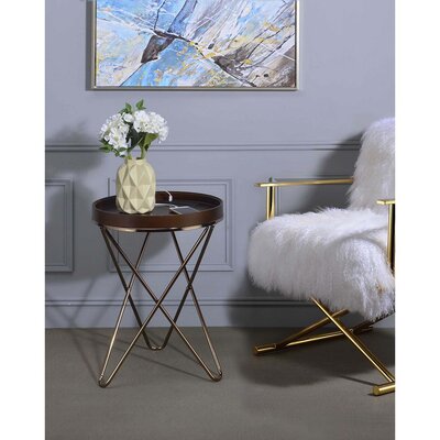 Aplington Cross Legs End Table Everly Quinn