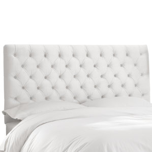 Deeanna Tufted Lush Velvet Upholstered..