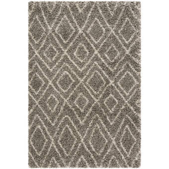 Ebern Designs Toribio Geometric Beige Area Rug Wayfair