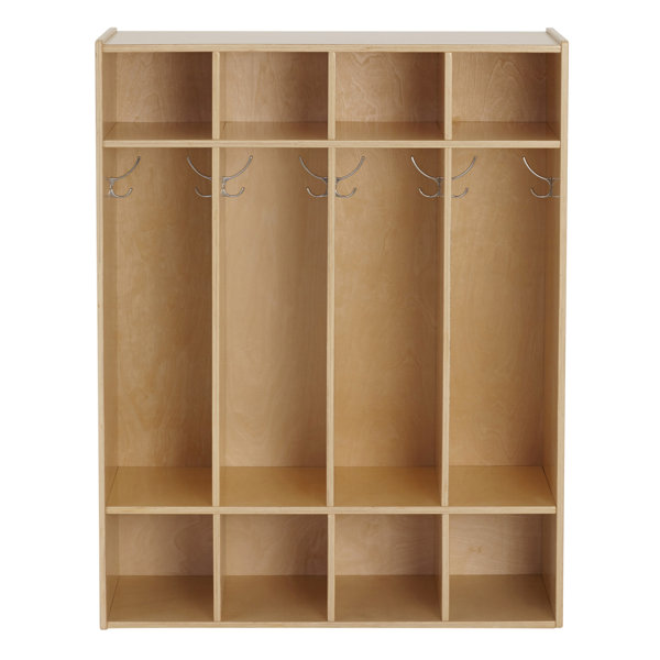 Birch Streamline 4 Section Coat Locker by ECR4kids