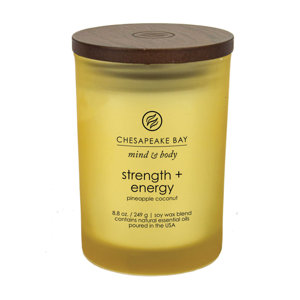 Mind & Body Strength and Energy Pineapple Coconut Jar Candle