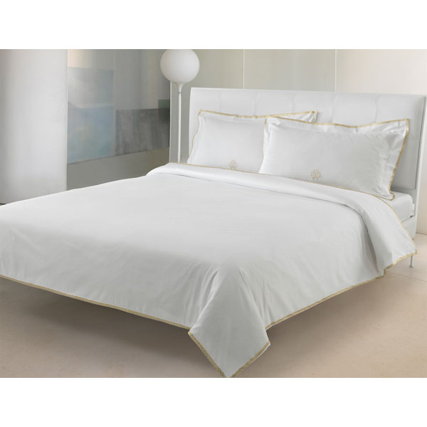Pauley Gold 3 Piece Reversible Duvet Cover Set