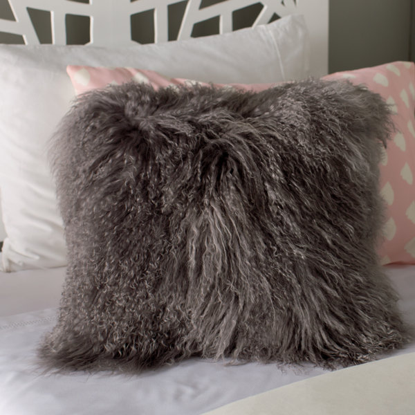 Grey Sheepskin Pillow Wayfair
