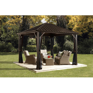 Gazebo Lights Wayfair Dakota 12 Ft W X 10 D Aluminum Patio Gazebo