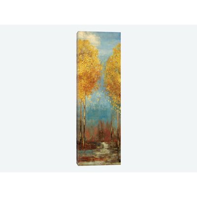 Ginkgo Tree II - Wrapped Canvas Print East Urban Home Size: 72