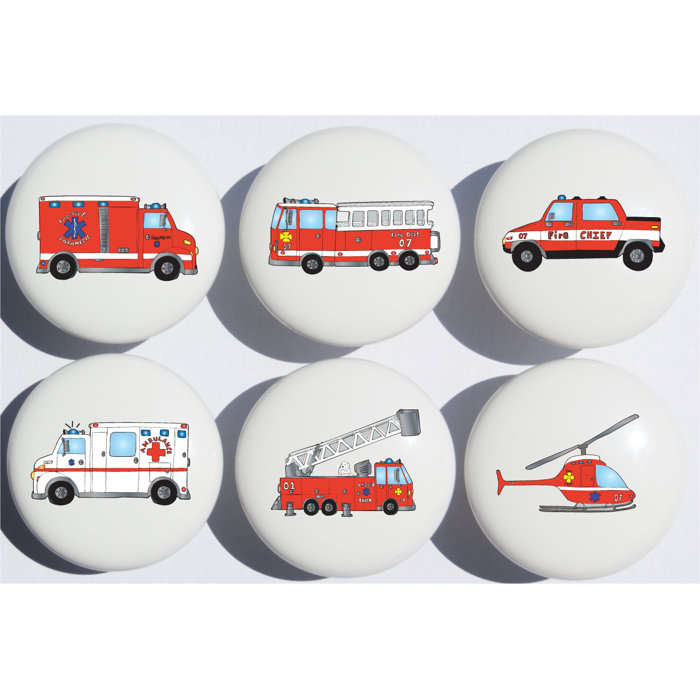 Presto Chango Decor Fire Truck Novelty Knob Multipack Reviews