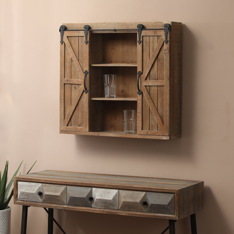 Gracie Oaks Hillsg 29 9 W X 27 2 H X 7 9 D Wall Mounted Bathroom Cabinet Reviews Wayfair