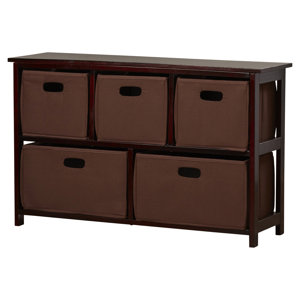 Anna 5 Folding Fabric Basket Storage Unit