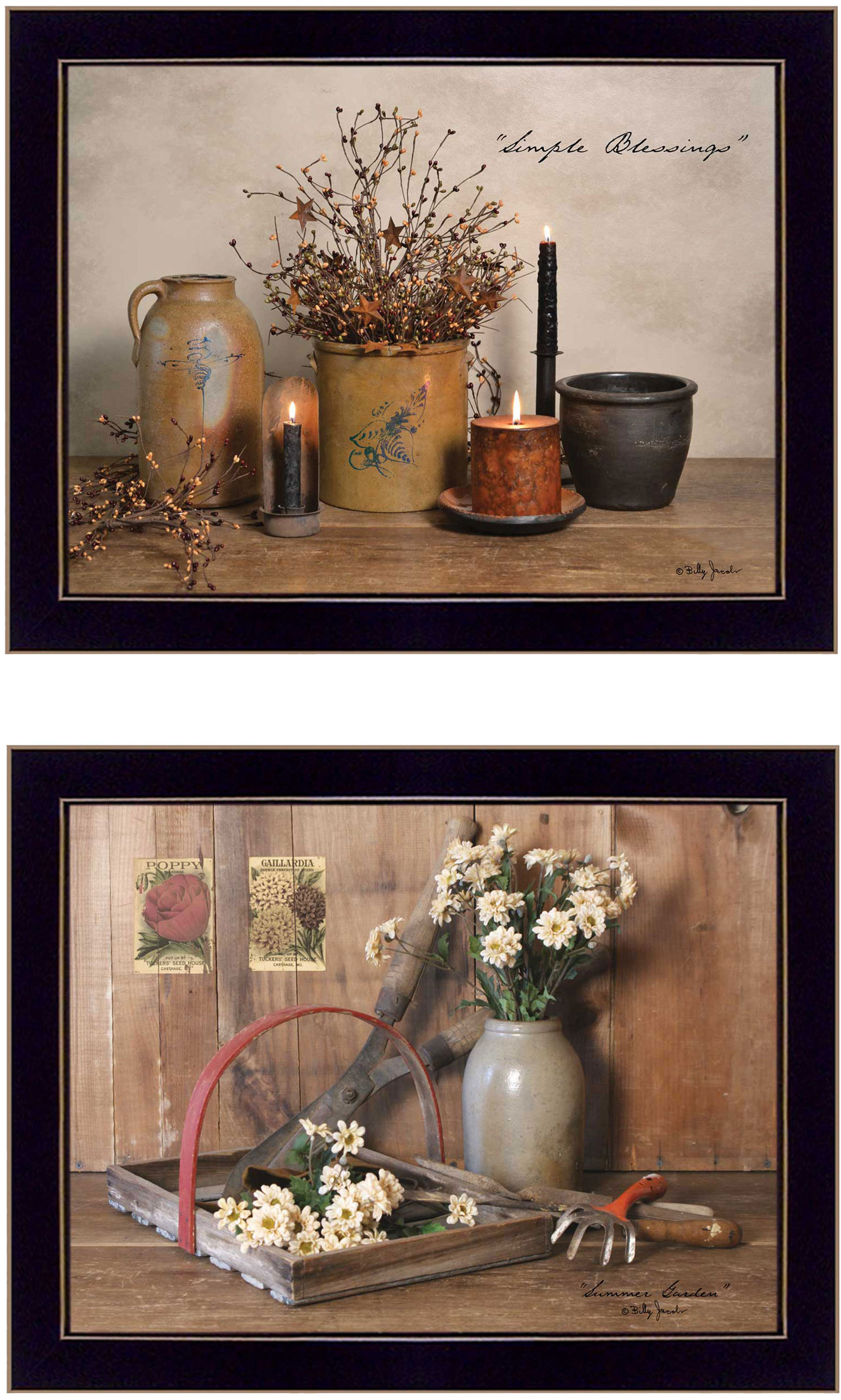 A Simple Life Canvas Sign Picture Country Billy Jacobs Candles Primitive Small