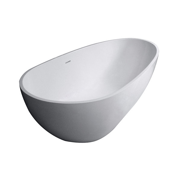 Aqua Eden Sophia Solid Surface 67 x 34.25 Freestanding Soaking Bathtub by Kingston Brass