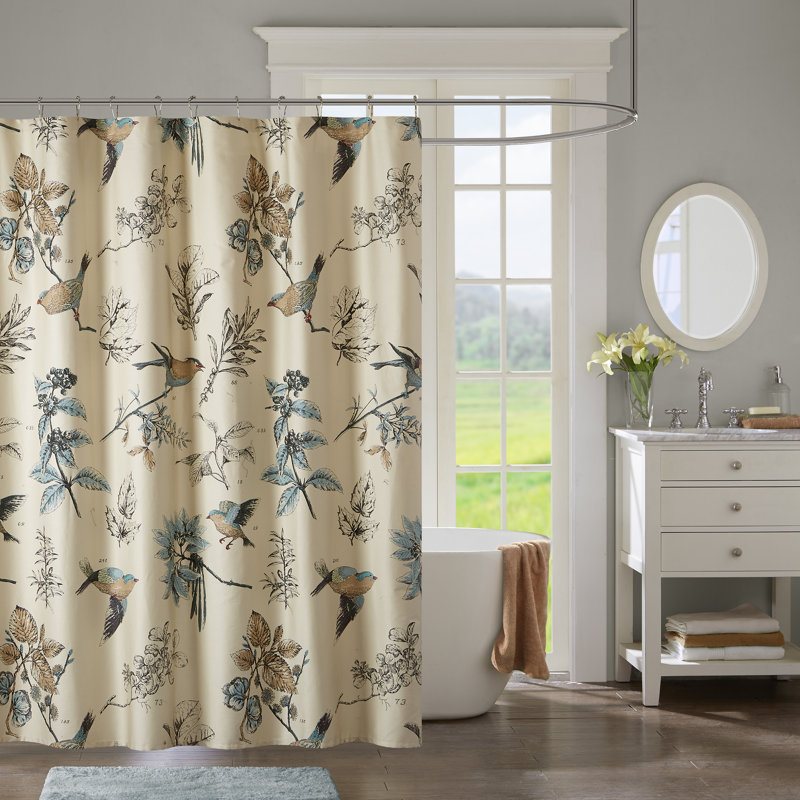 Charlton Home Shawnee 100 Cotton Single Shower Curtain Reviews