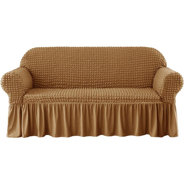Seersucker Box Cushion Sofa Slipcover By Winston Porter