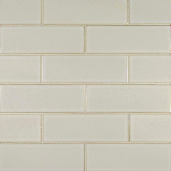 4 x 12 Glazed Ceramic Tile in Antique White by MSI