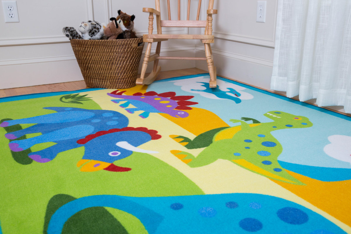 Wildkin Olive Kids Dinosaur Land Area Rug & Reviews Wayfair.ca
