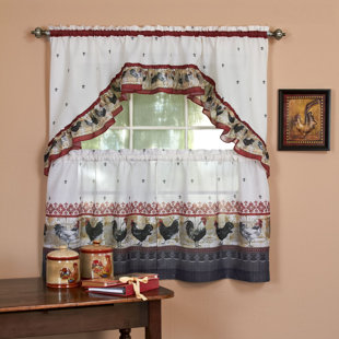 Rooster Kitchen Valances Wayfair