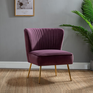 dark purple accent chair