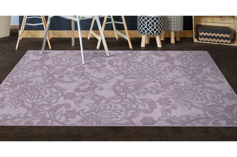 Winston Porter Lisbeth Traditional Jacobean Floral Purple Area Rug Reviews Wayfair