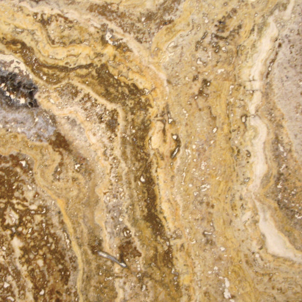 Tuscany Scabas Travertine Field Tile in Honed, Unfilled and Chiseled Brushed Brown by MSI