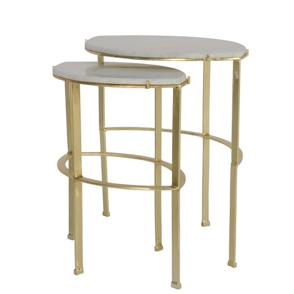 Foxx 2 Piece Nesting Tables By Everly Quinn