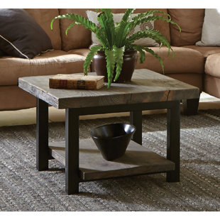 Square Coffee Tables You Ll Love Wayfair Somers 27 Reclaimed Coffee Table