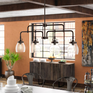 Kitchen Island Lighting You Ll Love Wayfair Panorama Point 4 Light Kitchen Island Pendant