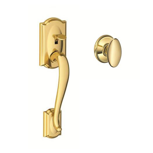 FE Series Camelot Lower Half Handleset with Siena Knob by Schlage
