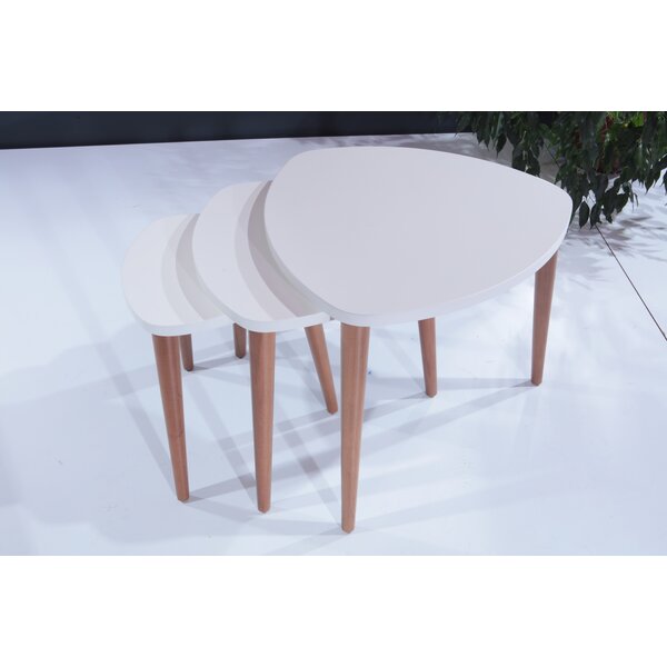 Reva Lightweight Stackable Triangular 3 Piece Nesting Tables By Brayden Studio