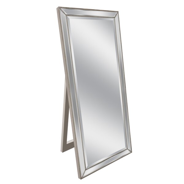 Silver Beaded Floor Mirror Wayfair