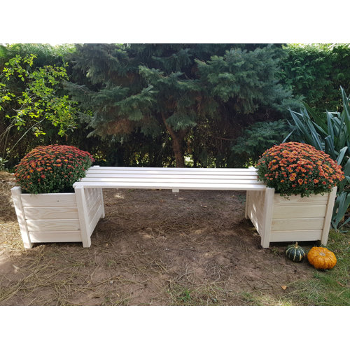 Quint Wood Planter Box Freeport Park Colour: Natural Brown