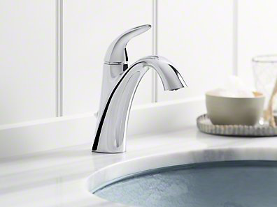 Alteo Single-Handle Bathroom Sink Faucet with Optional Pop-Up Drain Assembly by Kohler