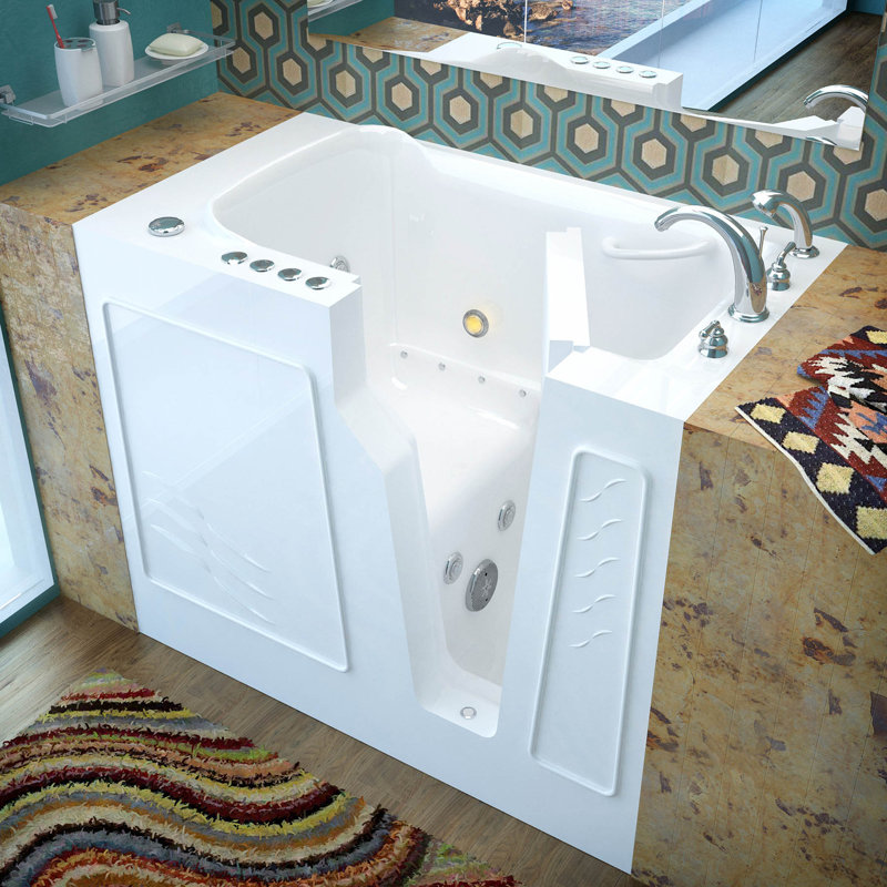 Therapeutic Tubs Prairie 45 8 X 26 Walk In Air Whirlpool Bathtub Wayfair